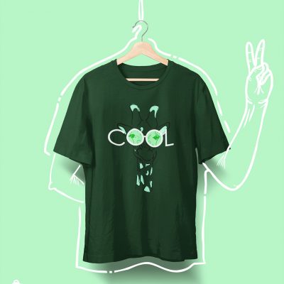 Cool Green Giraffe T-shirt for Kids