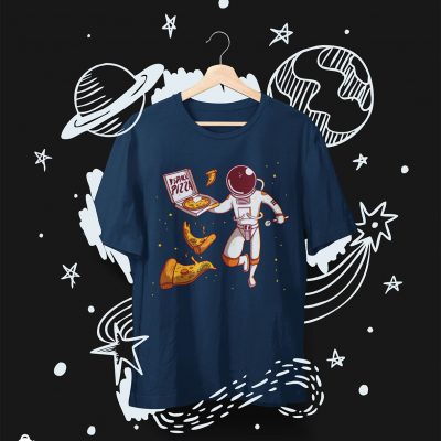 Space Pizza T-shirt for Kids