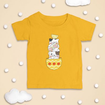 Three Little kittens Cute T-shirt for Toddlers